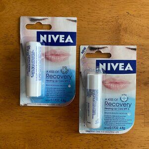 2 Nivea Labello A Kiss of Recovery lip balms